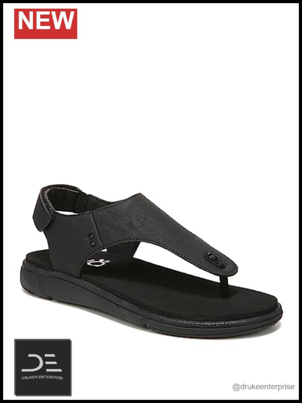Ryka Women's Margo Next Thong Sandal Sport, Adjustable Hook-and-Loop